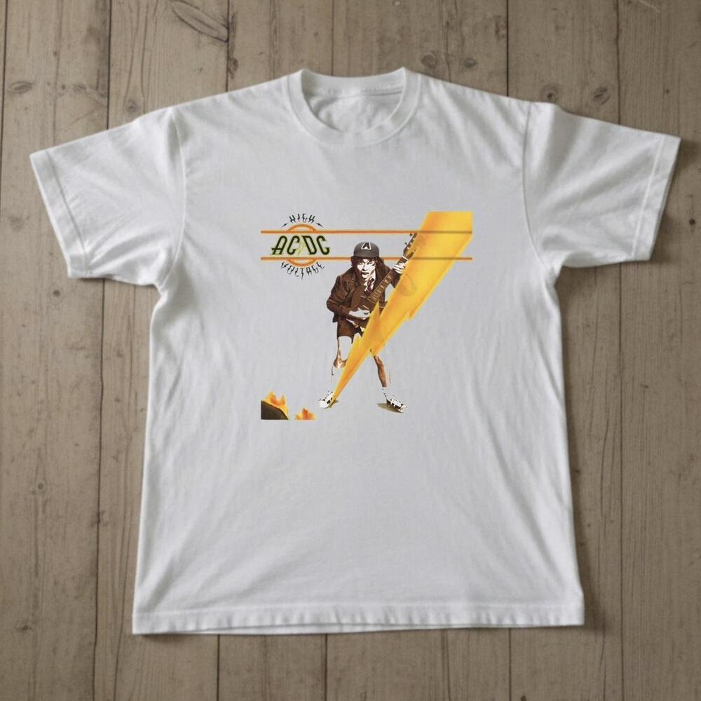 Ac Dc High Voltage White T-Shirt
